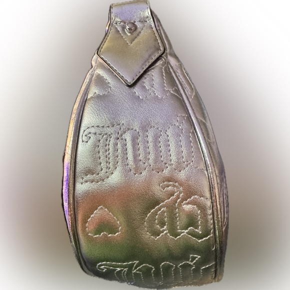 Juicy Couture NWT Metallic Silver Half Moon Crossbody | Factory Flaws - Picture 7 of 10